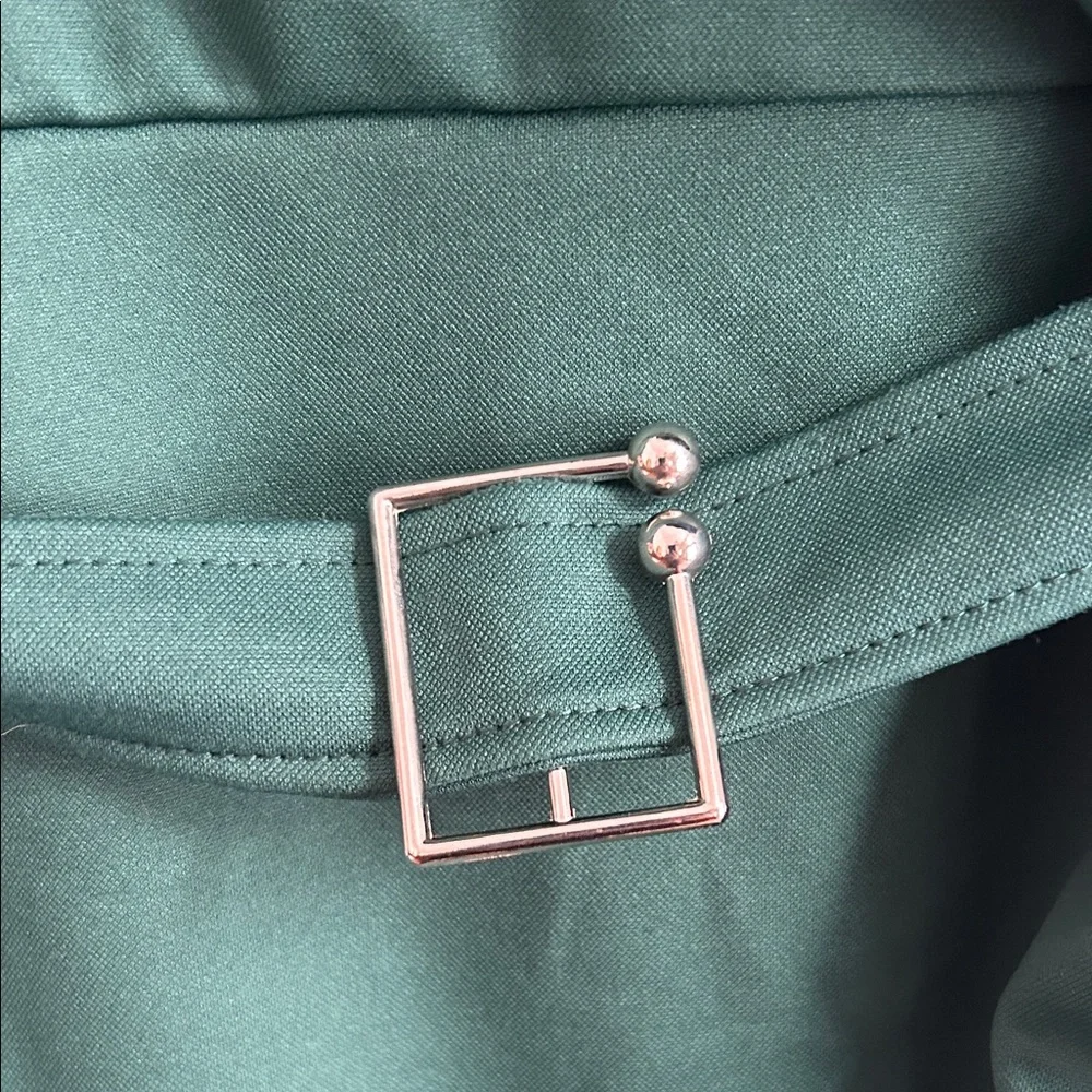 Forest Green 3/4 Sleeve Dress - Picture 5 of 7